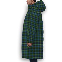 ScotsTee Shop Scottish Campbell of Argyll no guards Premium Tartan Long Down Jacket Winter White Duck Down Plaid