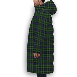 ScotsTee Shop Scottish Campbell of Breadalbane 2 Premium Tartan Long Down Jacket Winter White Duck Down Plaid