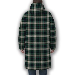 ScotsTee Shop Scottish Forbes Dress Modern Premium Tartan Long Down Jacket Winter White Duck Down Plaid