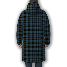 ScotsTee Shop Scottish Ewbank Modern Clan Premium Tartan Long Down Jacket Winter White Duck Down Plaid
