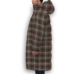 ScotsTee Shop Scottish Douglas Ancient Dress WCWM Premium Tartan Long Down Jacket Winter White Duck Down Plaid