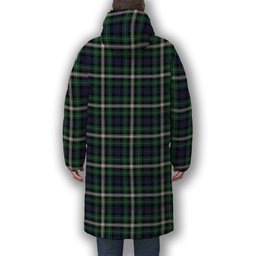 ScotsTee Shop Scottish Farquharson Dress Modern Premium Tartan Long Down Jacket Winter White Duck Down Plaid
