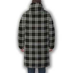 ScotsTee Shop Scottish Forbes Dress Originaux Premium Tartan Long Down Jacket Winter White Duck Down Plaid