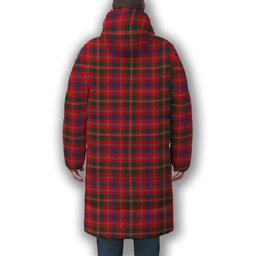 ScotsTee Shop Scottish Donald of Glenaladale Modern Premium Tartan Long Down Jacket Winter White Duck Down Plaid