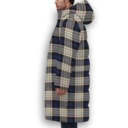 ScotsTee Shop Scottish Fergusson Dress Premium Tartan Long Down Jacket Winter White Duck Down Plaid