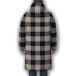 ScotsTee Shop Scottish Fergusson Dress Premium Tartan Long Down Jacket Winter White Duck Down Plaid