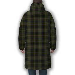 ScotsTee Shop Scottish Davidson Tulloch Dress Premium Tartan Long Down Jacket Winter White Duck Down Plaid