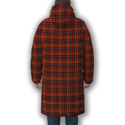 ScotsTee Shop Scottish Dalrymple of Castleton Modern Premium Tartan Long Down Jacket Winter White Duck Down Plaid