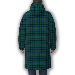 ScotsTee Shop Scottish Flower Of Scotland Premium Tartan Long Down Jacket Winter White Duck Down Plaid