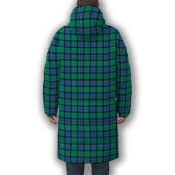 ScotsTee Shop Scottish Flower Of Scotland SC Premium Tartan Long Down Jacket Winter White Duck Down Plaid