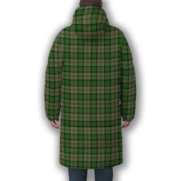 ScotsTee Shop Scottish Dunbar Hunting Ancient Premium Tartan Long Down Jacket Winter White Duck Down Plaid
