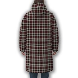 ScotsTee Shop Scottish Little Dress Ancient Premium Tartan Long Down Jacket Winter White Duck Down Plaid