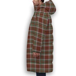 ScotsTee Shop Scottish McAlister Dress Premium Tartan Long Down Jacket Winter White Duck Down Plaid