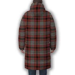 ScotsTee Shop Scottish Little of Morton Rigg Ancient Premium Tartan Long Down Jacket Winter White Duck Down Plaid