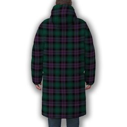 ScotsTee Shop Scottish McArthur of Milton Modern Premium Tartan Long Down Jacket Winter White Duck Down Plaid