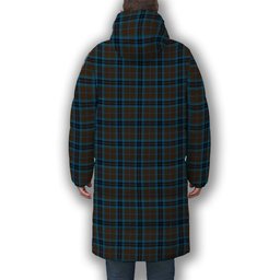 ScotsTee Shop Scottish McTavish Hunting Modern Premium Tartan Long Down Jacket Winter White Duck Down Plaid