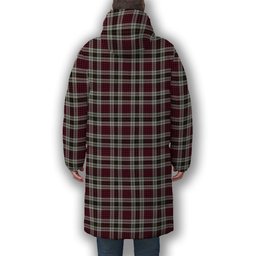ScotsTee Shop Scottish Little Dress Premium Tartan Long Down Jacket Winter White Duck Down Plaid