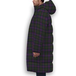 ScotsTee Shop Scottish MacCallum of Berwick Premium Tartan Long Down Jacket Winter White Duck Down Plaid