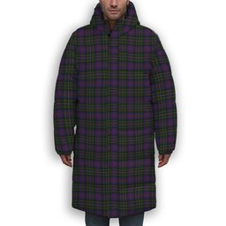 ScotsTee Shop Scottish MacCallum of Berwick Premium Tartan Long Down Jacket Winter White Duck Down Plaid
