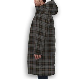 ScotsTee Shop Scottish Turnbull, Dress Bruce Premium Tartan Long Down Jacket Winter White Duck Down Plaid