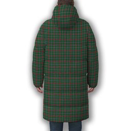 ScotsTee Shop Scottish Spens Fragment Modern Clan Premium Tartan Long Down Jacket Winter White Duck Down Plaid