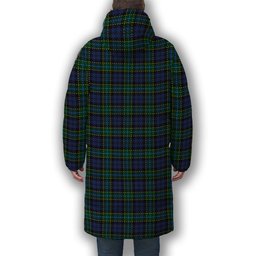 ScotsTee Shop Scottish Hogarth of Firhill 2 Premium Tartan Long Down Jacket Winter White Duck Down Plaid
