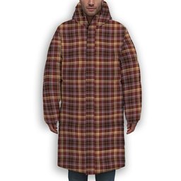ScotsTee Shop Scottish McKay of Strathnaver Modern Premium Tartan Long Down Jacket Winter White Duck Down Plaid