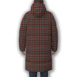 ScotsTee Shop Scottish Hannay Dress Premium Tartan Long Down Jacket Winter White Duck Down Plaid