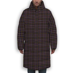 ScotsTee Shop Scottish Rutherford Simon Travis Alan Hunting Premium Tartan Long Down Jacket Winter White Duck Down Plaid
