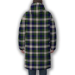 ScotsTee Shop Scottish Gordon Dress Modern Premium Tartan Long Down Jacket Winter White Duck Down Plaid