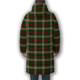 ScotsTee Shop Scottish Hohenzollern Staff Premium Tartan Long Down Jacket Winter White Duck Down Plaid