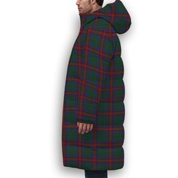 ScotsTee Shop Scottish Jardine Dress Premium Tartan Long Down Jacket Winter White Duck Down Plaid