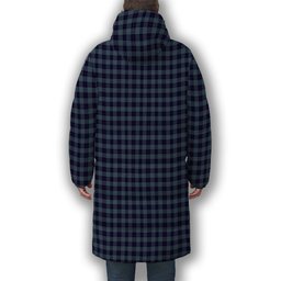 ScotsTee Shop Scottish Roberts of Wales Premium Tartan Long Down Jacket Winter White Duck Down Plaid