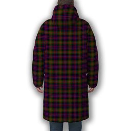 ScotsTee Shop Scottish MacDonnell of Glengarry Modern Premium Tartan Long Down Jacket Winter White Duck Down Plaid