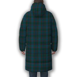 ScotsTee Shop Scottish Watkins of Wales Premium Tartan Long Down Jacket Winter White Duck Down Plaid