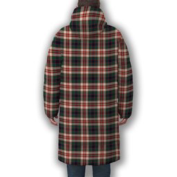 ScotsTee Shop Scottish Robertson Dress Modern Premium Tartan Long Down Jacket Winter White Duck Down Plaid