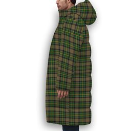 ScotsTee Shop Scottish Hamilton of Brandon Premium Tartan Long Down Jacket Winter White Duck Down Plaid