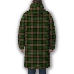 ScotsTee Shop Scottish Hamilton of Brandon Premium Tartan Long Down Jacket Winter White Duck Down Plaid