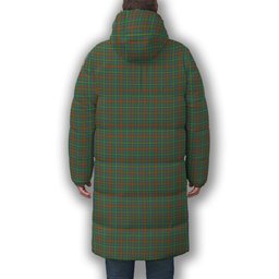 ScotsTee Shop Scottish McKintosh Hunting Ancient Premium Tartan Long Down Jacket Winter White Duck Down Plaid