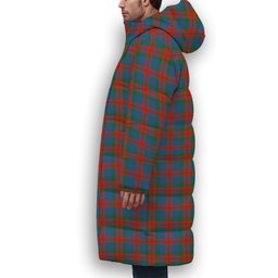ScotsTee Shop Scottish Skene of Cromar Ancient Premium Tartan Long Down Jacket Winter White Duck Down Plaid