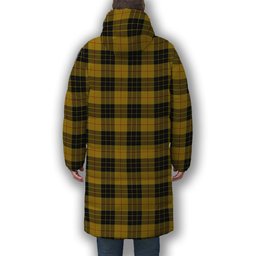 ScotsTee Shop Scottish MacLeod of Lewis Ancient Premium Tartan Long Down Jacket Winter White Duck Down Plaid