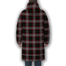 ScotsTee Shop Scottish Lindsay Hunting Ancient Premium Tartan Long Down Jacket Winter White Duck Down Plaid