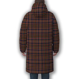ScotsTee Shop Scottish Ogilvy or Drummond of Strathallen Premium Tartan Long Down Jacket Winter White Duck Down Plaid