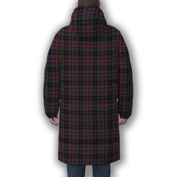ScotsTee Shop Scottish Graham of Airth Modern Premium Tartan Long Down Jacket Winter White Duck Down Plaid