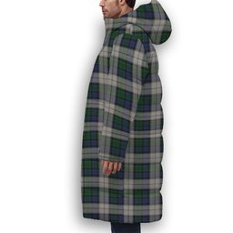 ScotsTee Shop Scottish Graham Dress Premium Tartan Long Down Jacket Winter White Duck Down Plaid