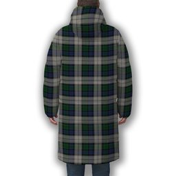 ScotsTee Shop Scottish Graham Dress Premium Tartan Long Down Jacket Winter White Duck Down Plaid