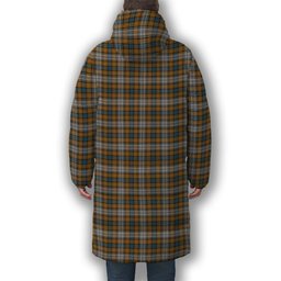 ScotsTee Shop Scottish Gordon dress 5 Premium Tartan Long Down Jacket Winter White Duck Down Plaid