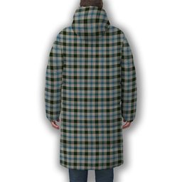 ScotsTee Shop Scottish Henderson Dress Premium Tartan Long Down Jacket Winter White Duck Down Plaid