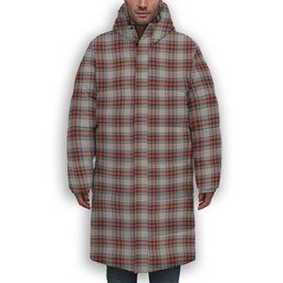 ScotsTee Shop Scottish Seller Reproduction Dress Premium Tartan Long Down Jacket Winter White Duck Down Plaid