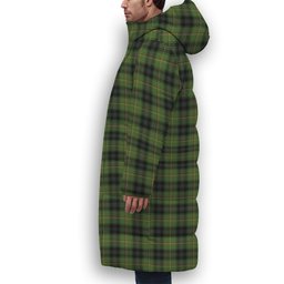 ScotsTee Shop Scottish Lorne Marquis of Premium Tartan Long Down Jacket Winter White Duck Down Plaid